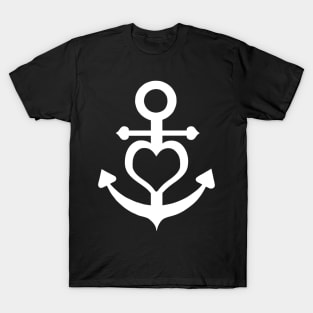 Love Anchor- loving couple couples maritime gifts T-Shirt